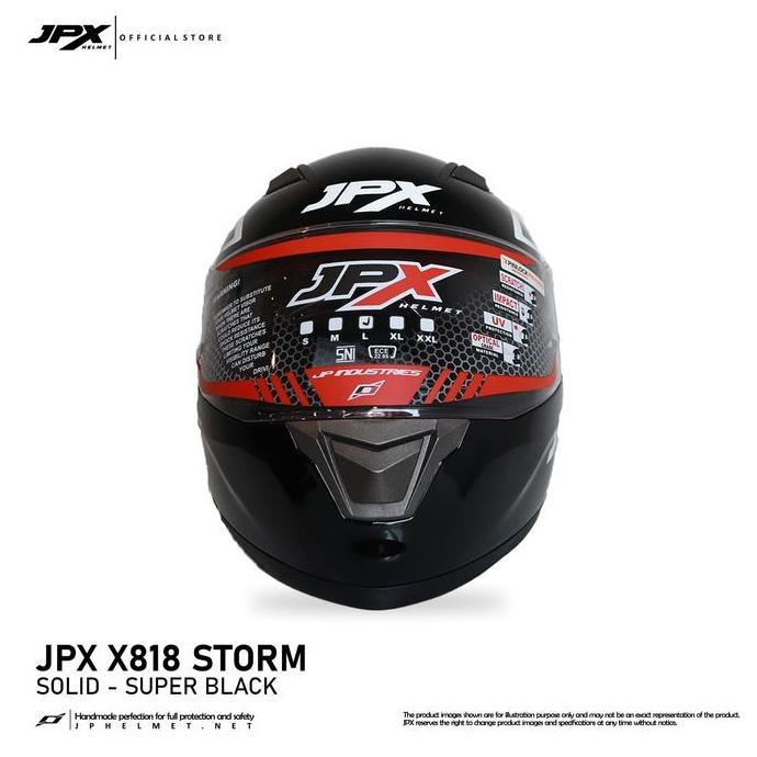 Helm JPX - Helm Full Face Storm X818 - Solid