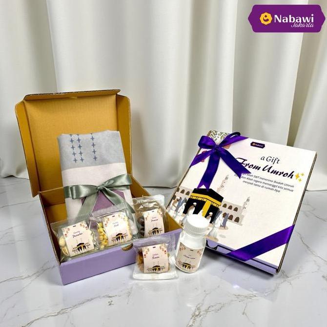 Hampers Mecca 6in1 Sajadah Makanan Khas Arab Souvenir Oleh Oleh Haji dan Umroh Nabawi Jakarta