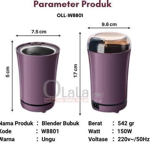 Allthebest- Mesin Blender Chopper Bubuk Pengiling Kopi Cabe Beras Kacang Biji Portable Multifungsi S