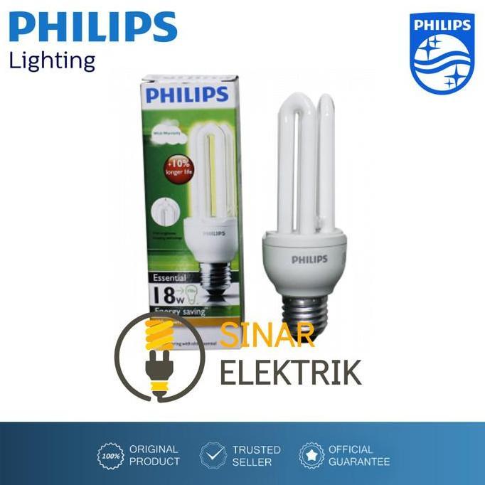 Allthebest Lampu PHILIPS Essential 18W Putih - Lampu 18 Watt W Jari 18Watt Grosir