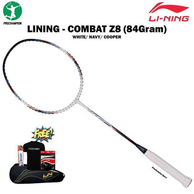 RAKET BADMINTON LINING COMBAT Z8 / COMBAT-Z8 84GR ORIGINAL