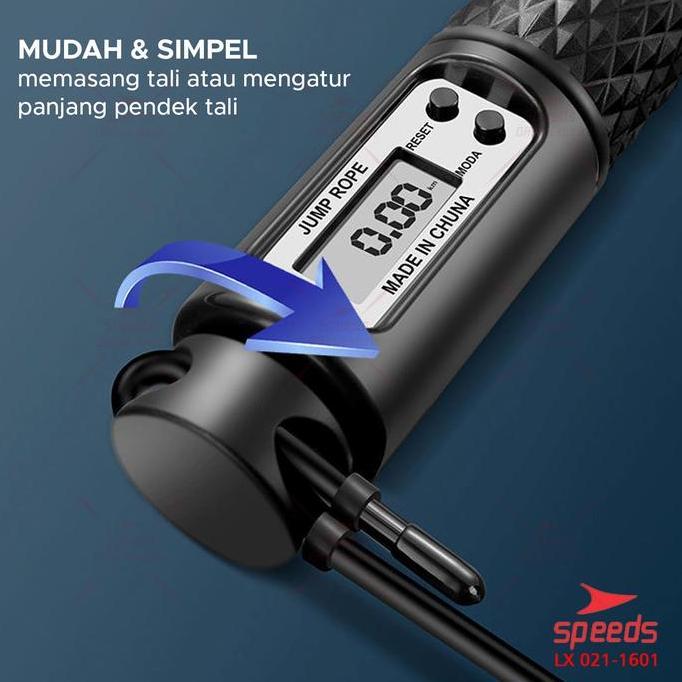 SKIPPING LOMPAT TALI JUMP ROPE ORIGINAL SPEEDS BERKUALITAS LX 021-1006