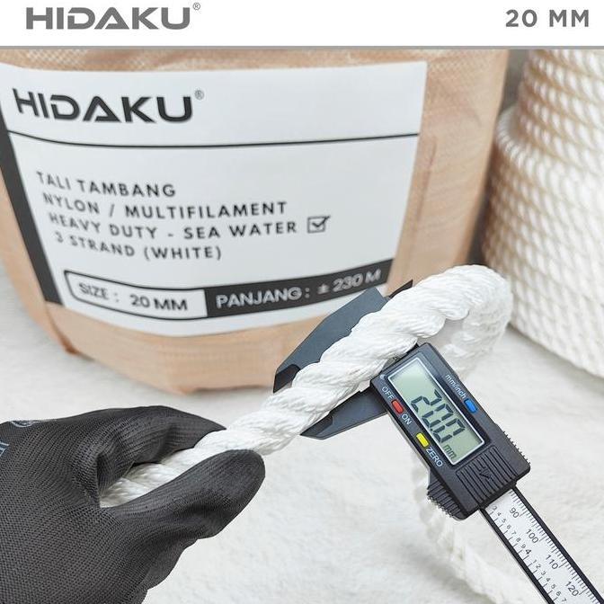 HIDAKU tali tambang nylon 20mm ROLL / tambang nilon 20mm / ROLL