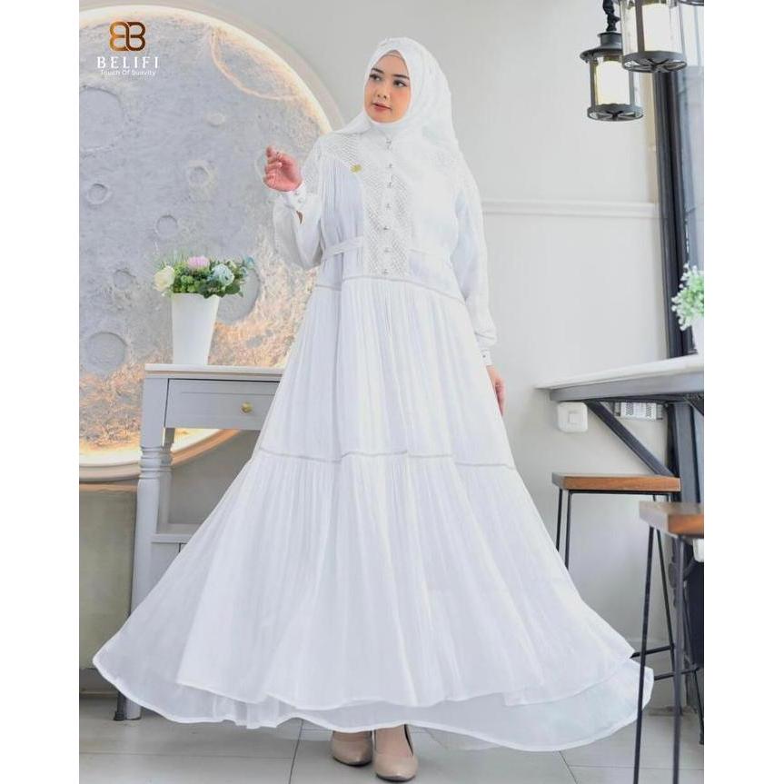 Clearance Sale - Miray Luxury Set Gamis Syari Plus Hijab Plisket Premium Busana Muslimah Elegan