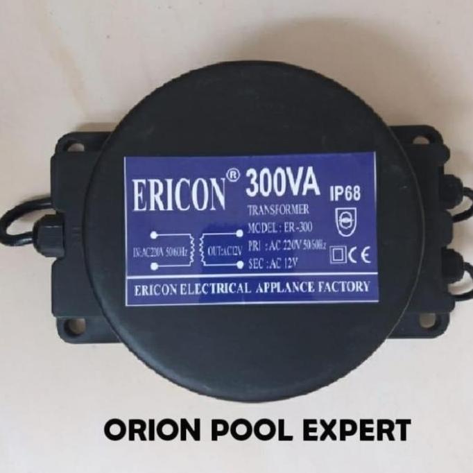 TRAFO LAMPU KOLAM RENANG 300 watt 12 volt import ERICON