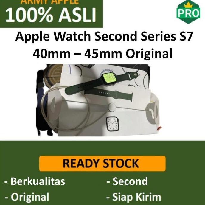 Apple Watch Series 7 40mm 45mm Fullset Second GPS iWatch Original S7 Original