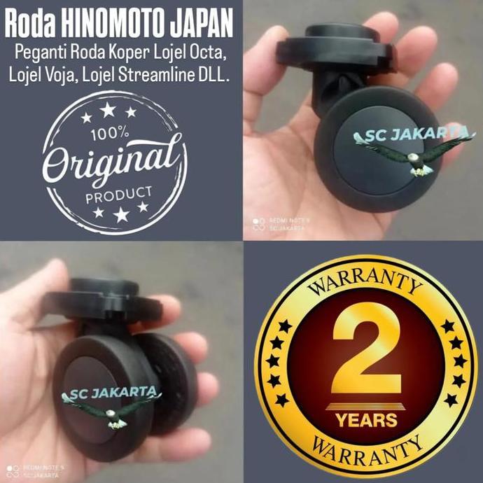 Roda Pengganti Koper Lojel, Roda Double Hinomoto Japan Original.