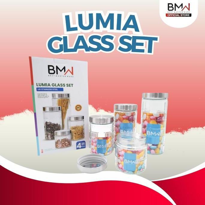 Toples Kaca Kue Lebaran 1 Set 4 Pcs Toples Cake Toples Kue Kering