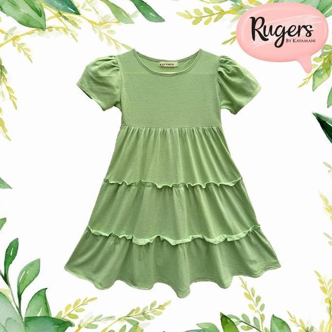 Rugers By Kayamani - Dress Anak Perempuan - Sage Mint Dress