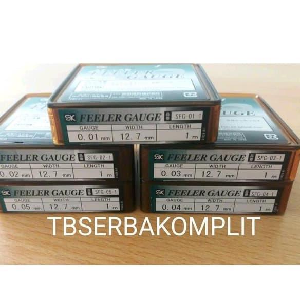 Feeler Gauge SFG-03-1 0.03mm x 1m Niata Seiki Fuller Roll 0.03 mm