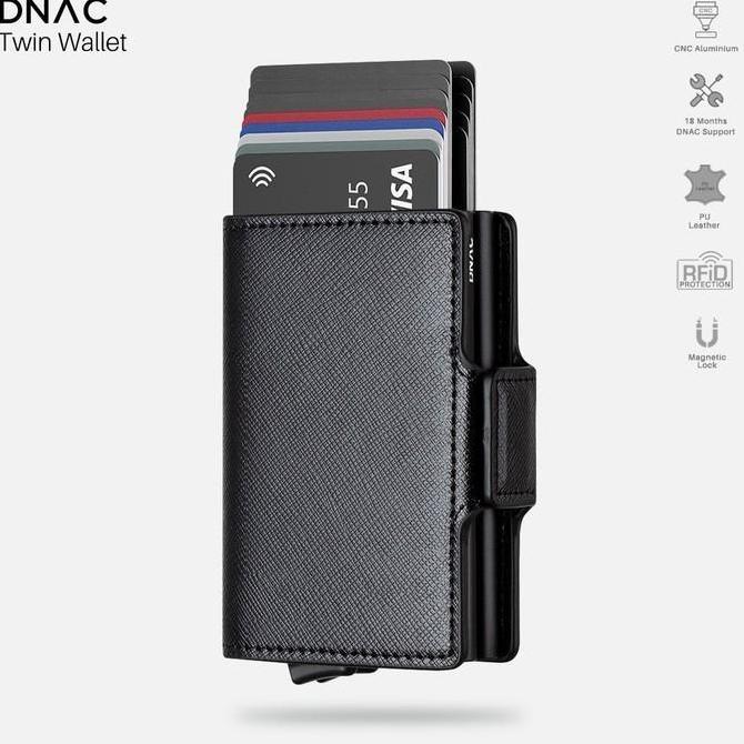 DNAC Twin Wallet Card Holder RFID Dompet Kartu Minimalis KS
