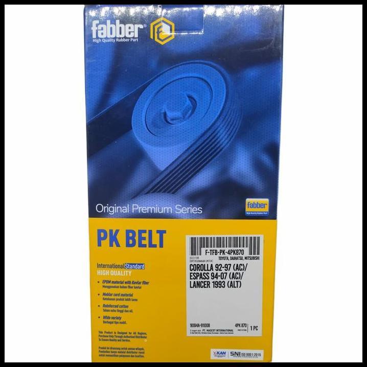 TERMURAH FANBELT 4PK870 FABBER