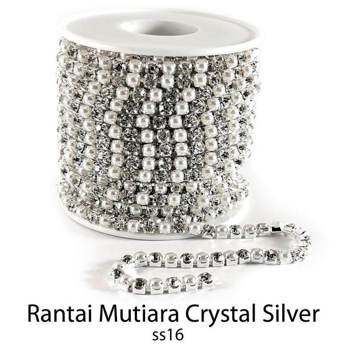 Kapanpun- Crystal Austria Rantai Mutiara Payet 2Mm 3Mm 4Mm