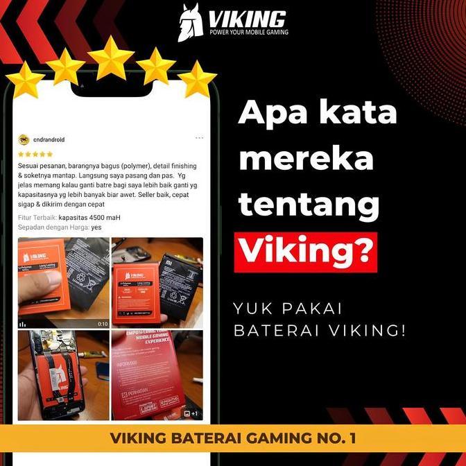 Nickboy- Viking Baterai Redmi Note 8 - Note 6 Bn46 Double Power