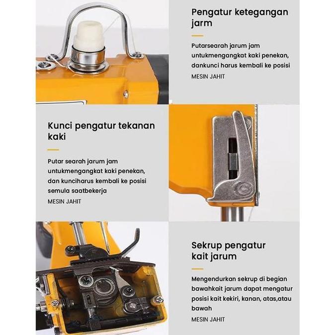 Kapanpun- Mesin Jahit Karung Gk9-036 Portable Kecil Integrasi Ekspres Muatan Tanpa Wayar  Tas Beras,