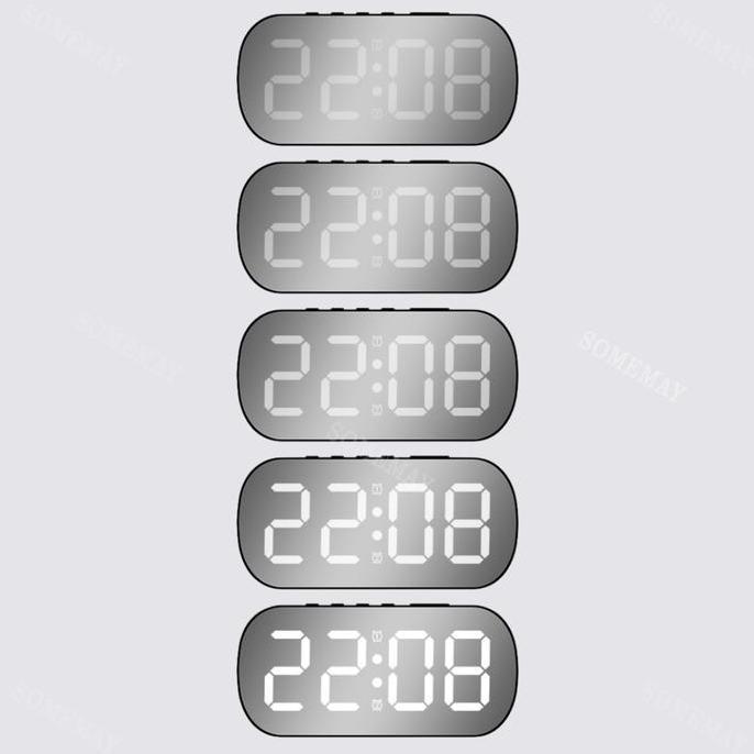 SOMEMAY Digital Jam Weker Mini Mode Alarm 6637/ Jam alarm dinding / Jam dinding digital LED BS
