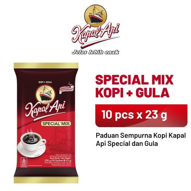Fiksdone- Kapal Api Special Mix 1 Pack (10 X 23 Gr) - Minuman Kopi Bubuk