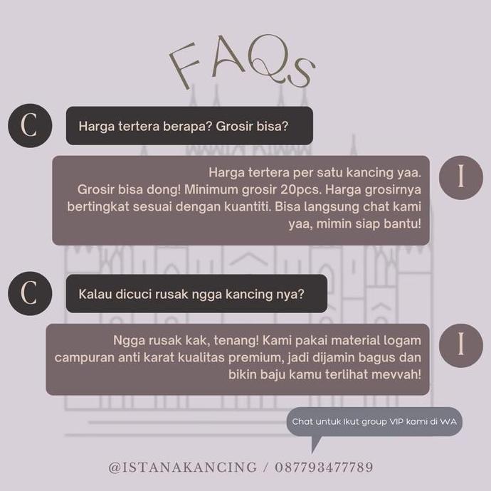 Kapanpun- Kancing Jamur Baju Blazer Gamis Dress Unik Mewah Facny Button