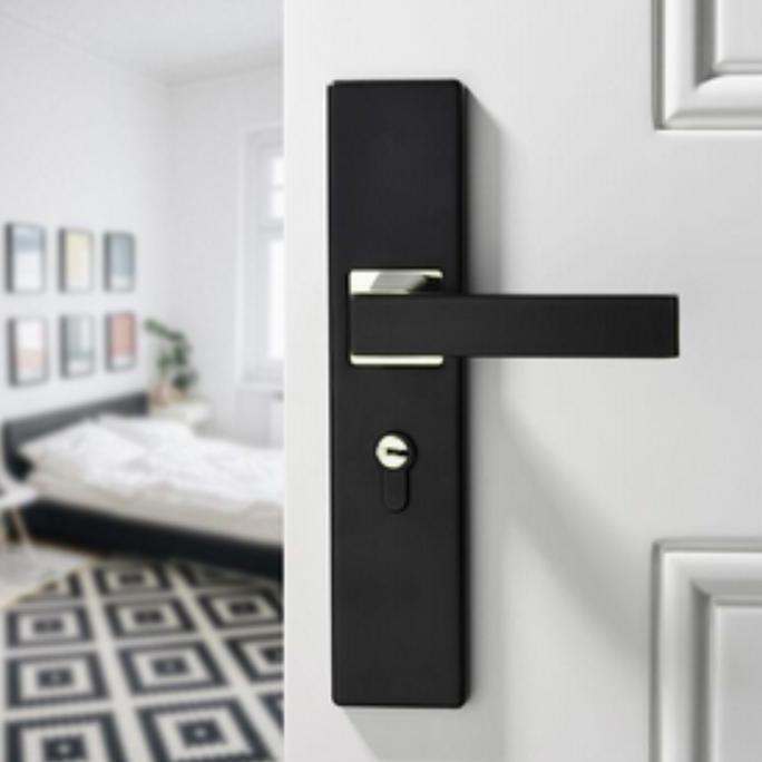 Handle set pintu tanggung/medium 20 cm handle pintu kotak / handle pintu minimalis / gagang pintu hi