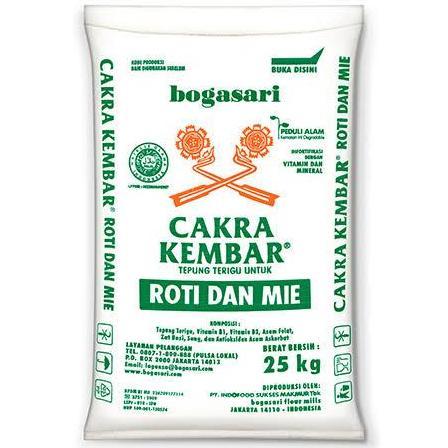 Tepung Teru Cakra Kembar 25Kg Karung 25 Kg Bogasari Ready