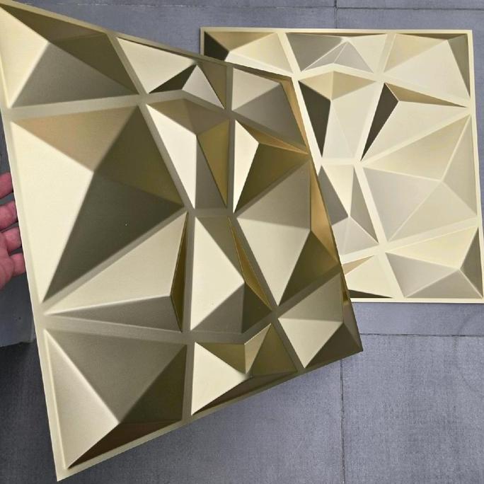 Wfhgx- Premium 3D Champange Gold Series Pvc / Wallpanel Wall Panel Kamar