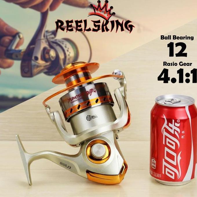 TERMURAH - REELSKING EF9000 - EF1000 Reel Pancing 12 Ball Bearing Katrol pancing