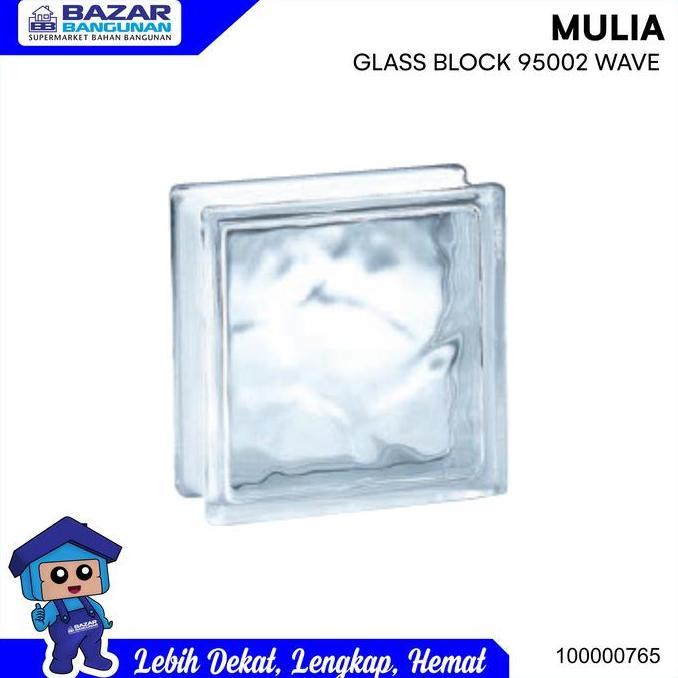 Wfhgx- Mulia - Glass Block / Gelas Blok Wave 95002