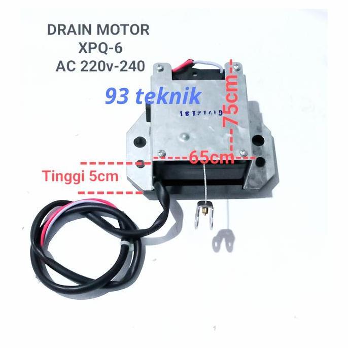 Dinamo Drain Motor Pembuangan Air Mesin Cuci Toploading Sanyo