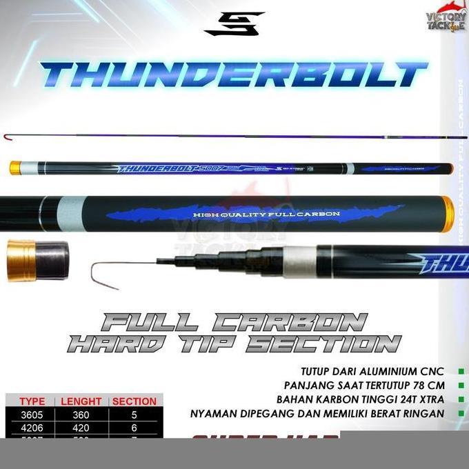 TERMURAH - VERSUS GO-STRIKE THUNDERBOLT 360 | 420 | 500 JORAN PANCING TEGEK KOLAM GALATAMA LELE Ikan