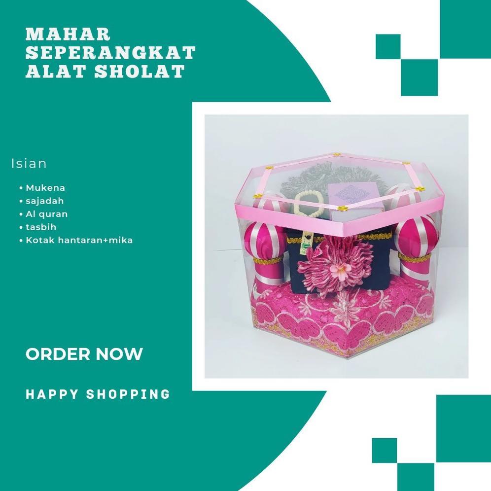 FREE ONGKIR SGE//SEPERANGKAT ALAT SHOLAT MAHAR/MAHAR NIKAH SEPERANGKAT ALAT SHOLAT/MUKENA HANTARAN P