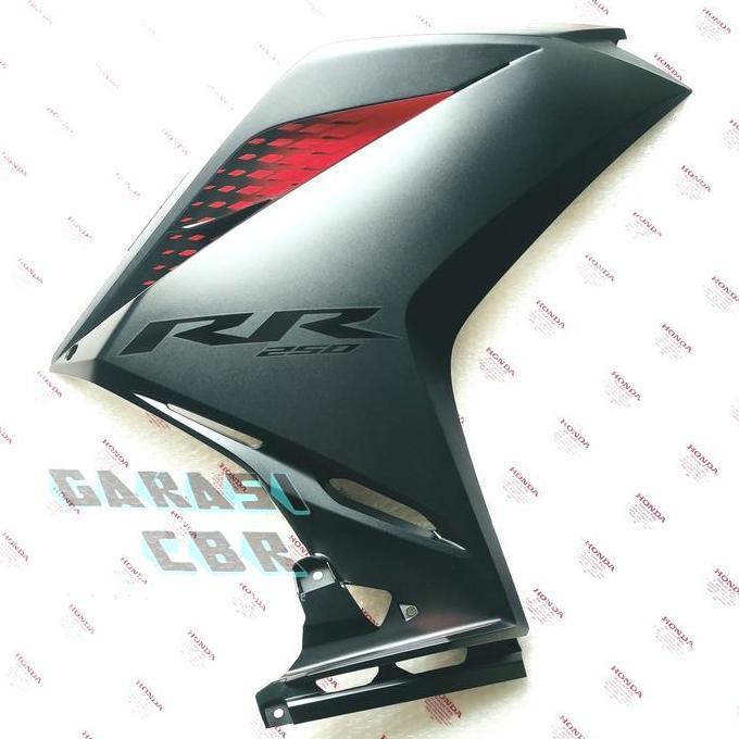 Cover Body Samping Cbr 250Rr - Cowl Set Middle Cbr 250Rr - Cover Body Fairing Cbr 250Rr Hitam Doff