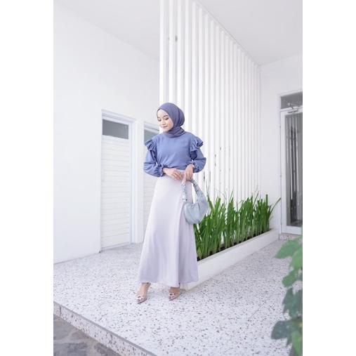 TAMPIL MODIS  AUDY SKIRT / rok a-line / rok polos / rok panjang TAMPIL MODIS 