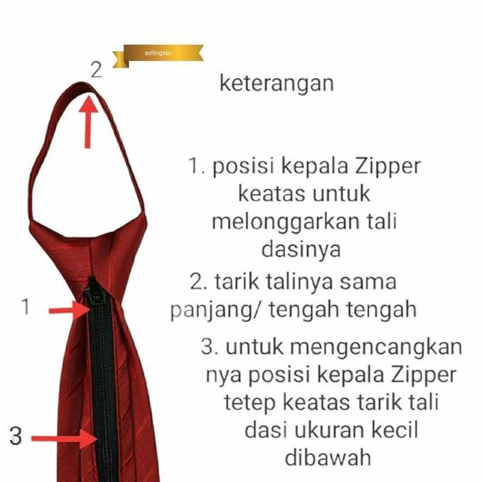 dasi coklat polos dasi instan pria langsung pakai dasi zipper