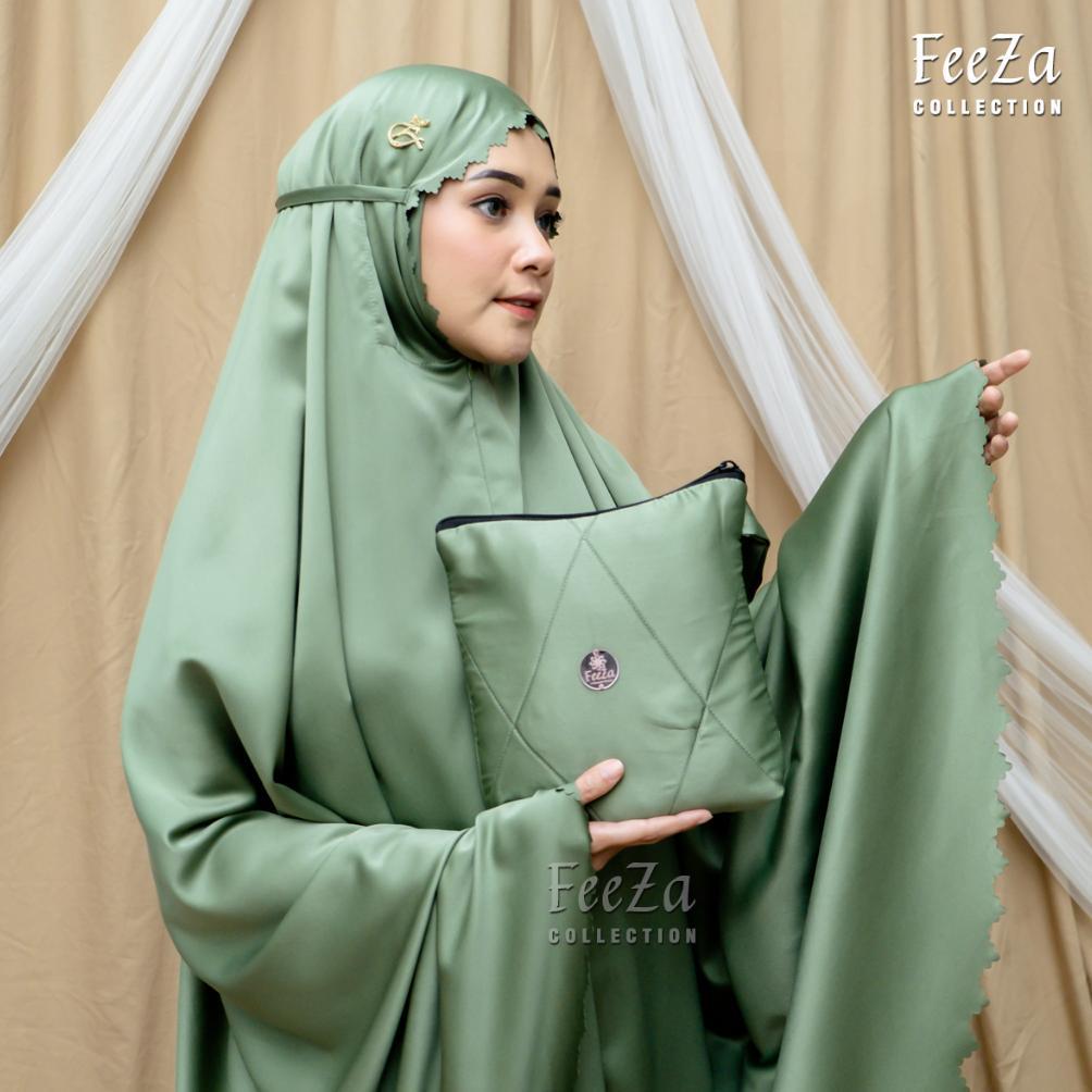 Termurah  Premium - Mukena Dewasa 2In1 Set Sajadah Laser Cut - Mukena Travel Mukena Traveling Mukena