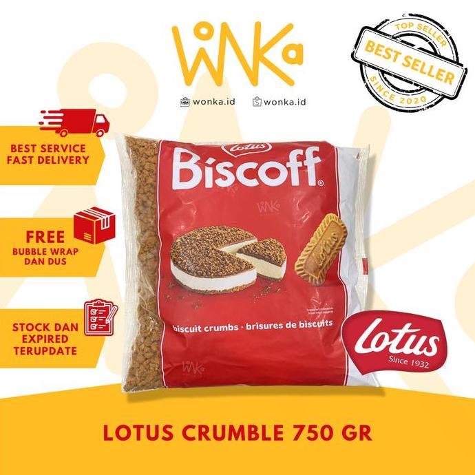 Lotus Bisoff Cookie Crumble - Dessert Topping Cheese Cake Biscuit