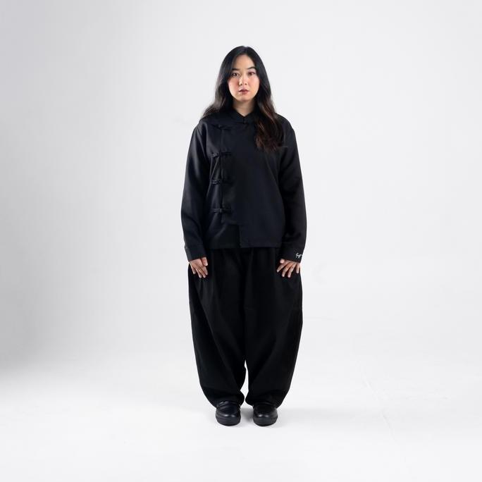 Geld Importaint -Cheongsam Longshirt | Kemeja Cheongsam Polos Pria Dan Wanita FZ