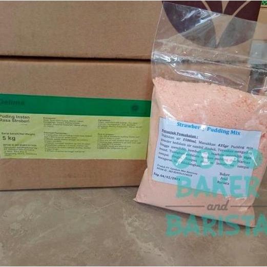 populer] Strawberry Pudding mix repack pudding premix puding strawberry
