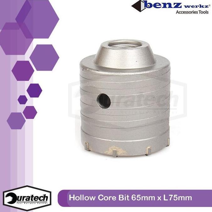 Benz Werkz Hole saw beton 65 mm / Hollow drill core bit TCT 65mm / Mata bor bobok tembok 65 mm