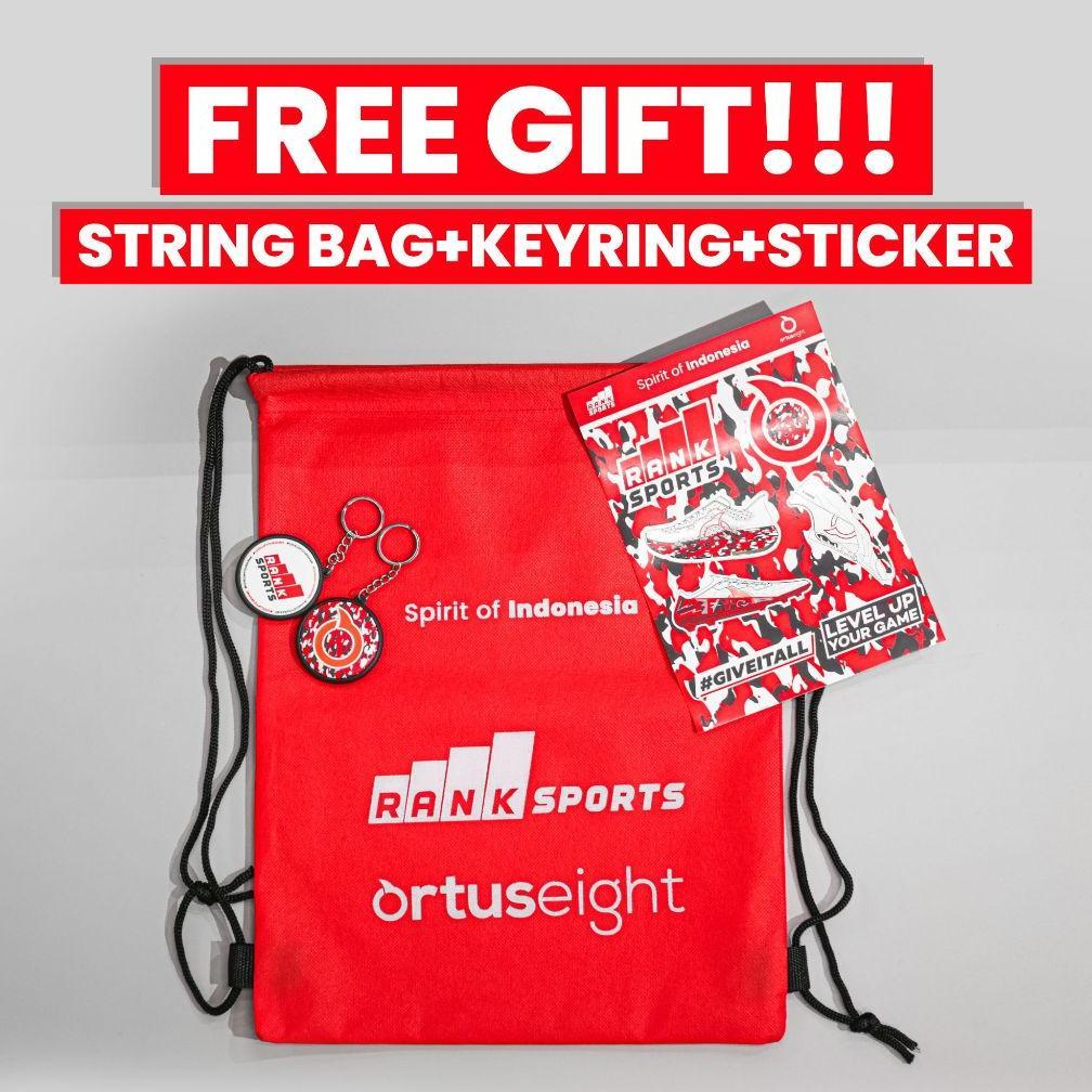 NEW PROMO Ortuseight x Rank Sports Sepatu Futsal Jogosala Ascend SE - White/Ortred/Grey