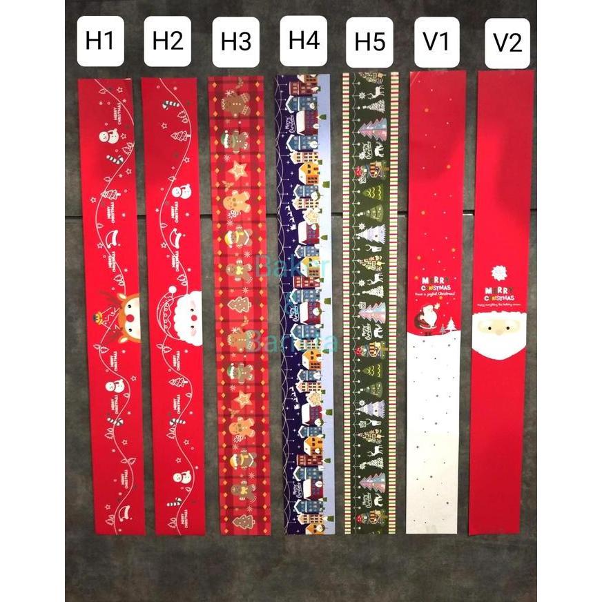langsung order saja] Paper Belt Christmas Paper Belt Natal isi 25pcs hamper box kado