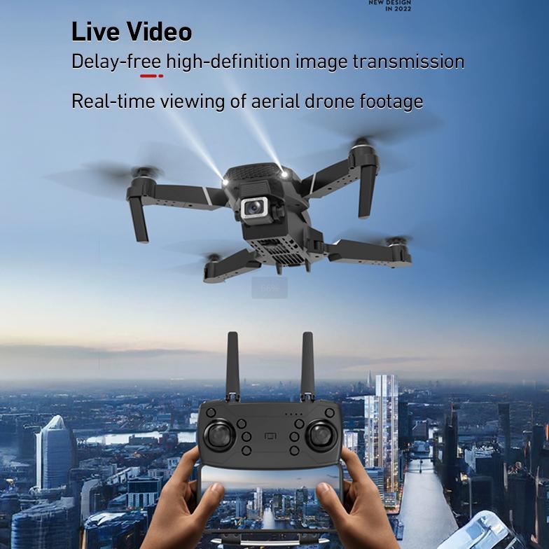 E88 Pro Drone/E99 Pro Drone Anti Tabrak Drone Mini Dengan Kamera Hd Drone Smart Drone E88 Pro 4K/E99