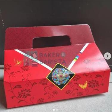 &<&<&<&] box mooncake 50gr isi6 batik merah kotak moon cake 50g hampers kue