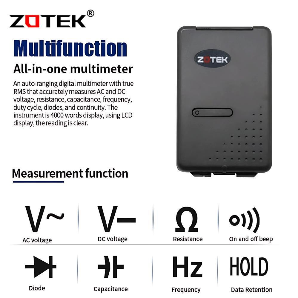 Avometer Digital Zotek Vc921 / Multitester Digital Vc921 Original