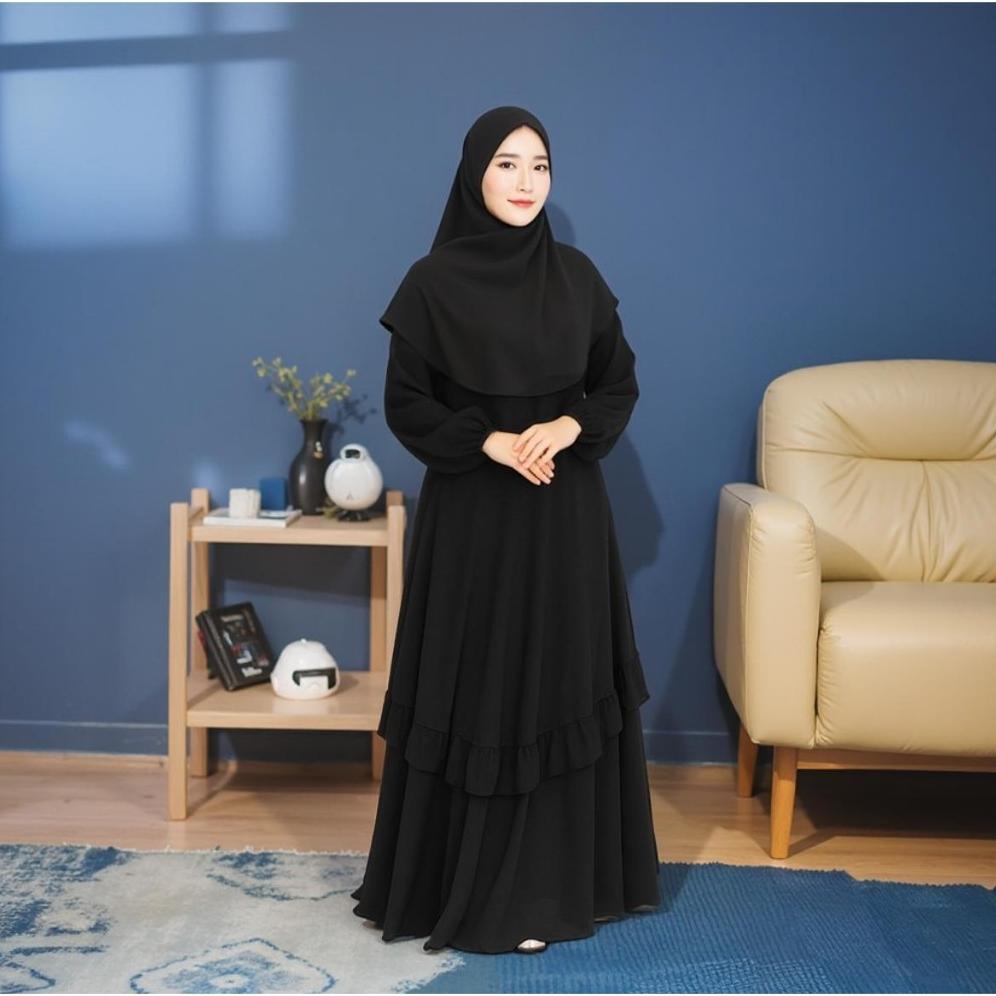 Limited Gamis Melayu Terbaru 2025 / Gamis Malaysia Busui Umpak Bahan Ceruty Babydoll Wanita Dewasa J