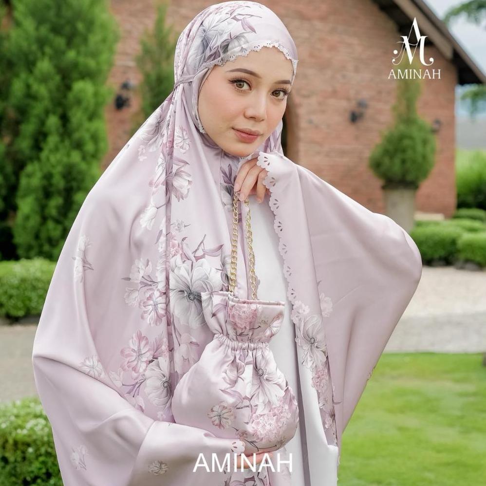 Berkualitas Aminah Mukena - Mukena Dewasa 2In1 Silk Maysara Armanie