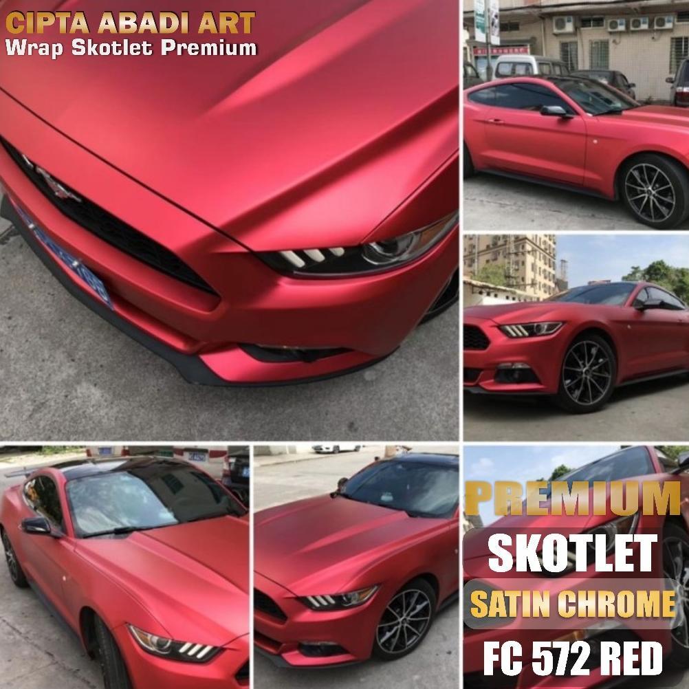 garansi skotlet stiker motor metalik candy glossy scotlite red matte chrome sticker skotlet merah do