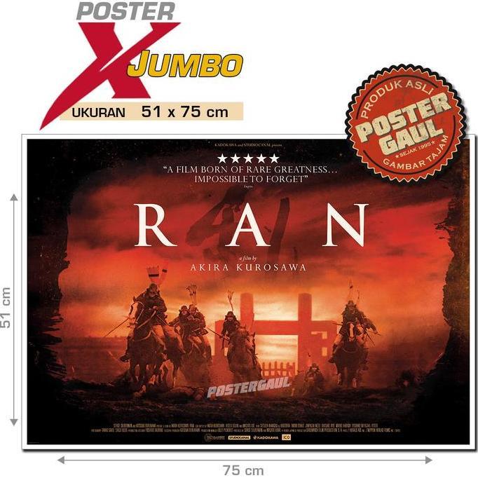 // POSTER XJUMBO REPRODUKSI POSTER FILM : AKIRA KUROSAWA'S RAN #XJFJP351 ''