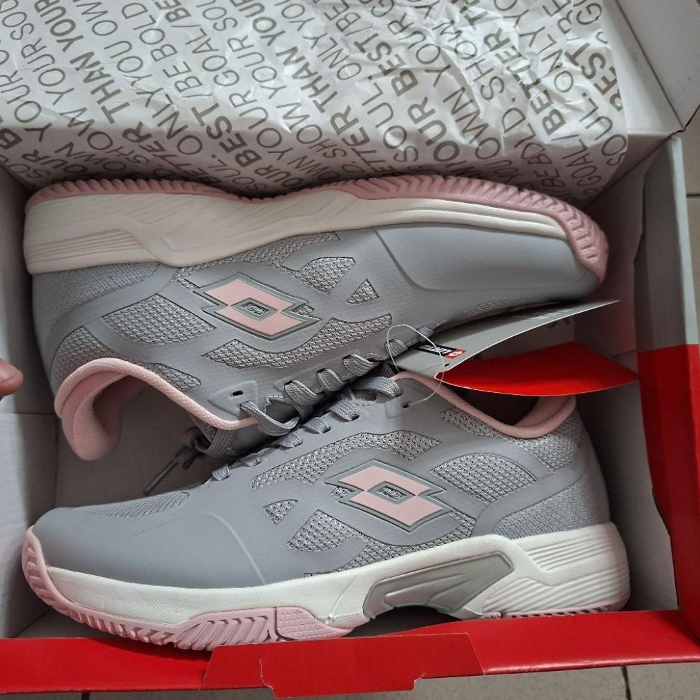 NEW Sepatu Tenis Lotto Enrico JR Grey Tennis Shoes Lotto Enrico JR Abu