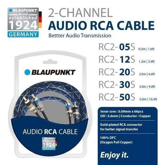 Promo RCA CABLE BLAUPUNKT GERMANY - 5 METER KABEL RCA Diskon