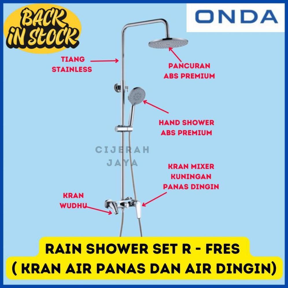 Shower Coloumn Set Onda R-Fres / Shower Tiang Panas Dingin Onda Premium / Shower Colomn Panas Dingin